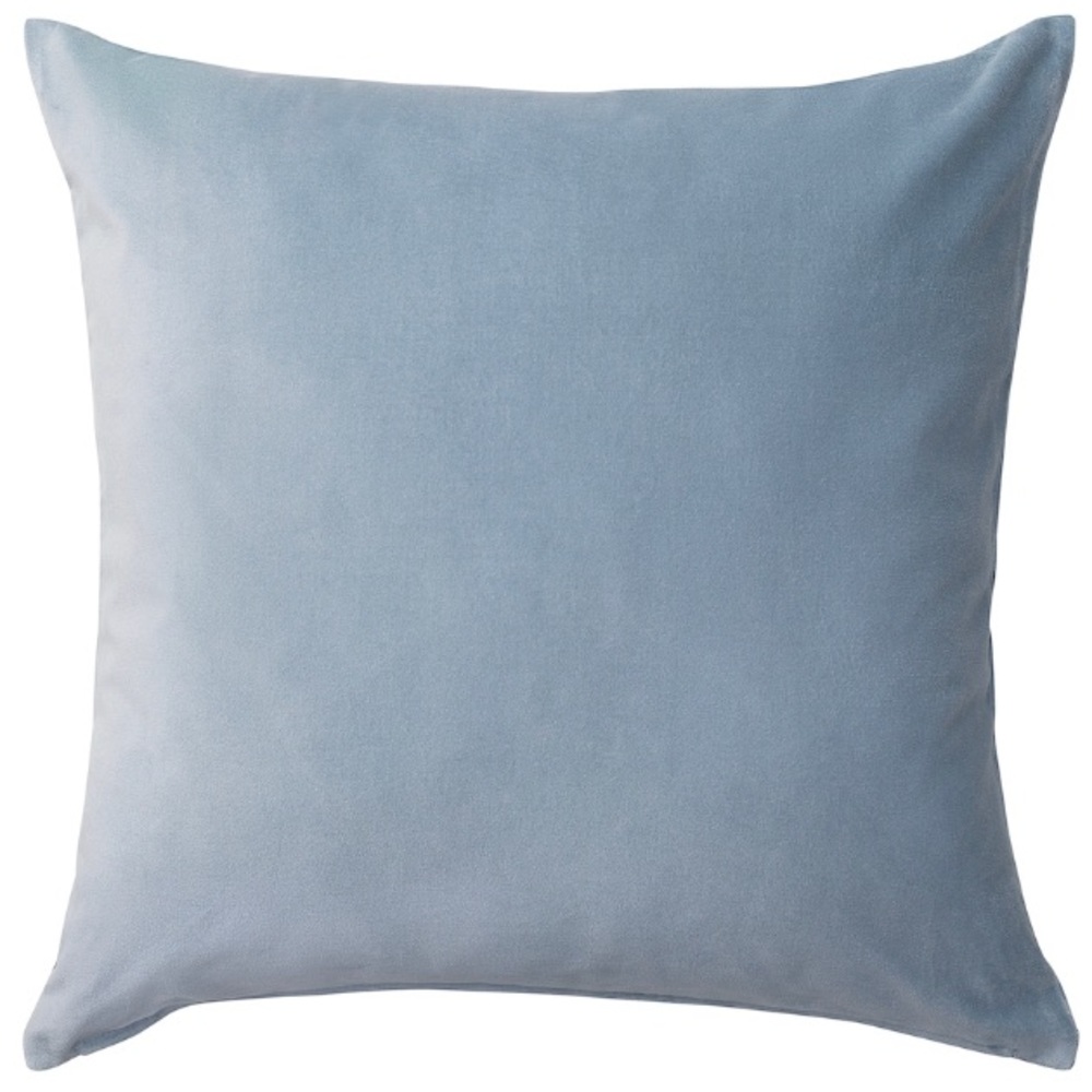IKEA Sanela Cushion pillow Cover Light Blue NWOT 20” x 20”